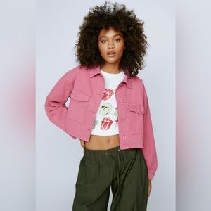 Twill Cropped Jacket